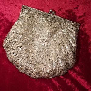 Vintage Deco beaded evening purse
